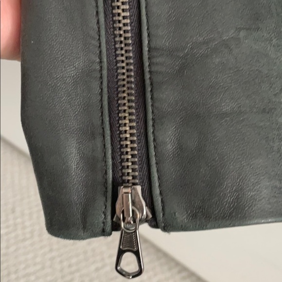 Rag & bone Harris Tweed jacket w‎ leather sleeves size 2 - Picture 8 of 16